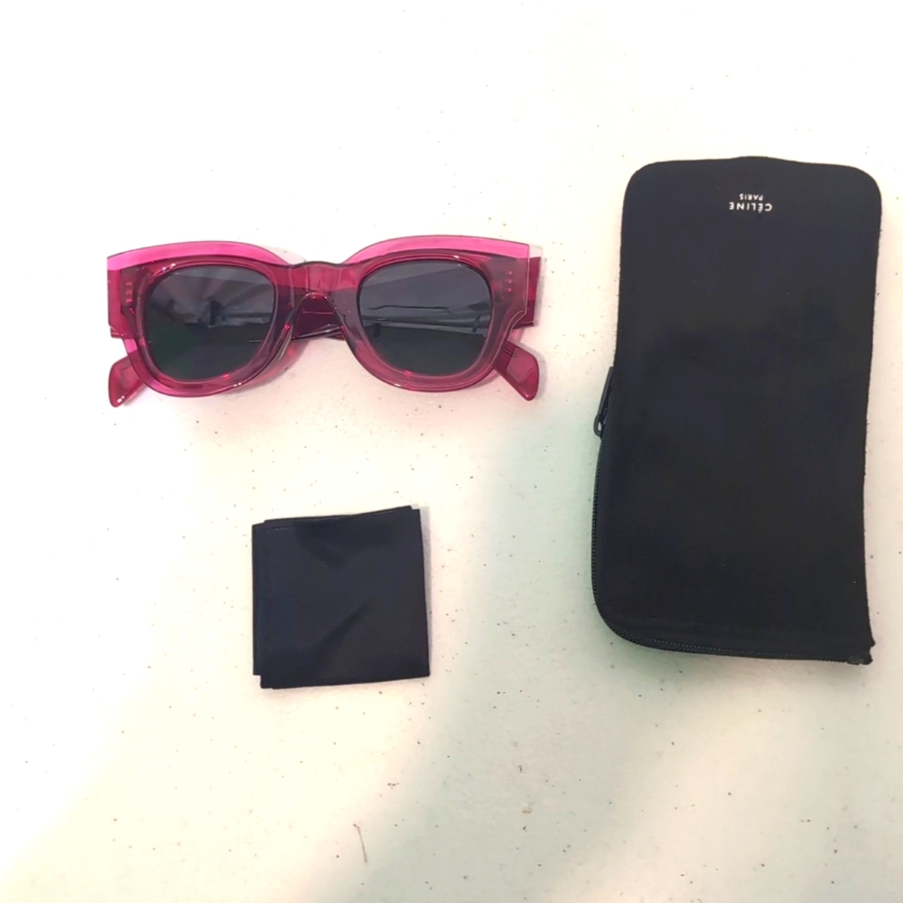 Celine Paris women's red designer sunglasses NWT